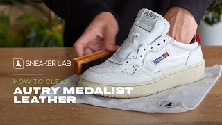 How To Clean Autry Medalist Leather Low Sneakers [upl. by Ieluuk599]