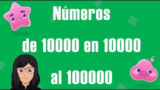 Números de 10000 en 10000 al 100000 Quinto grado [upl. by Trenton]