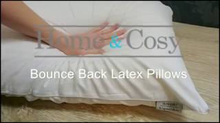 Dunlopillo Super Comfort Serenity Deluxe 100 Latex Bounce Back Pillows from Home and Cosy Ltd [upl. by Ennair527]