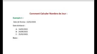 math financière  Calculer nombre de jour [upl. by Hterag40]