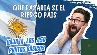 Qué pasaría si el riesgo país de Argentina baja a 450 puntos [upl. by Eehtomit]