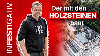 Bauen mit HolzKlemmbausteinen  Ist das die Zukunft des Holzbaus [upl. by Elboa]