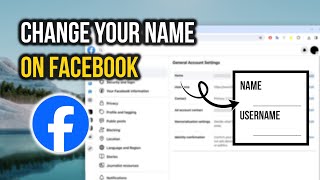 How to Change your Name on Facebook  Full Guide [upl. by Aianat]