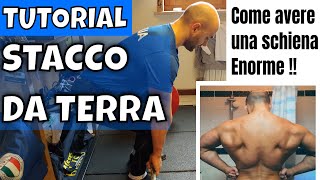 COME FARE LO STACCO DA TERRA REGULAR  DEADLIFT [upl. by Dranik301]