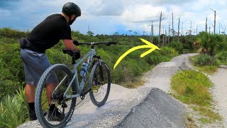 This MTB Jump Line is Amazing  JD State Park  Florida Mountain Biking [upl. by Gatian]