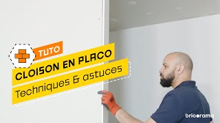 Comment monter une cloison en plaque de plâtre  Bricorama [upl. by Aurelea]