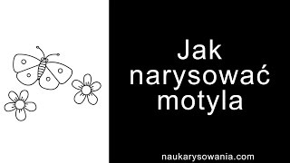 Jak narysować motyla  Rysowanie motyla krok po kroku [upl. by Oderfodog608]