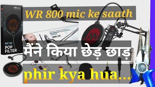 Wright wr 800 condenser microphone full setup  How to setup WR 800 microphone  mera jugad [upl. by Demp]