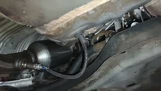 2005 Pontiac Vibe exhaust replacement [upl. by Ytsirt]