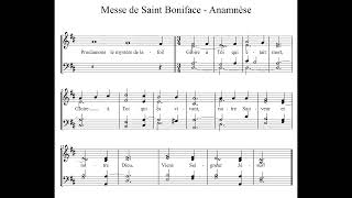 Anamnèse Messe de Saint Boniface [upl. by Auhsoj]