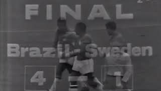 Brazil 5x2 Sweden Highlights 1958 World Cup  Final [upl. by Sarajane]