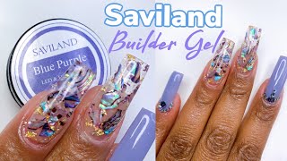 How To Builder Gel Nails At Home Under 20 Saviland Builder Gel Kit [upl. by Latoniah]