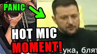 Zelenskyys team in SHAMBLES after microphone caught his words [upl. by Assehc]