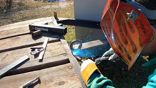 Fabricating And Welding A 2quot Hitch Winch Mount For Car Trailer With A Harbor Freight Receiver [upl. by Maryanne384]