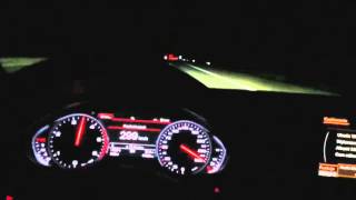 Emergency hard braking from 300kmh Audi A8L 462HP  1041NM V8 BiTurbo [upl. by Salvatore]