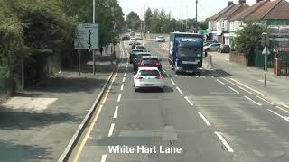 Route 247 Stagecoach Bus From Romford Station to Barkingside FULL VISUAL3 HDWS [upl. by Attenat]