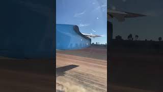 Gravel Runway Take Off Bombardier Q400 in Australia [upl. by Hortense345]