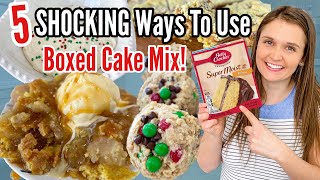 5 Brilliant Recipes Using Boxed Cake Mix  EASY amp Tasty Ways To Upgrade Box Cake Mix  Julia Pacheco [upl. by Vanhook972]