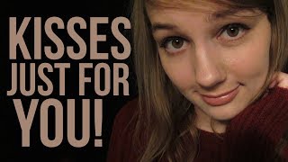 ASMR Kisses Just for You  face touching amp positive affirmations amp omnom [upl. by Ahseital718]