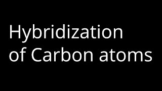 How to Identify the hybridization of Carbon Atoms [upl. by Irvin]