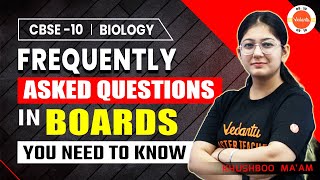 Most Repeated Questions in Class 10 Biology Board Exam  CBSE 2024 Science [upl. by Nollahp991]