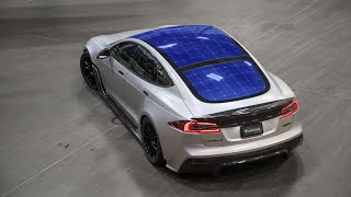 Solar Panels on a Tesla [upl. by Aken380]