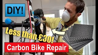 Carbon Bike Repair DIY Semi Pro finish [upl. by Greg]