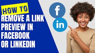 How to remove a link preview in Facebook or LinkedIn [upl. by Annuhsal855]