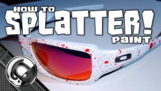 Top 3 Splatter Paint Tricks  How to Paint Splatter [upl. by Ecertap]