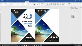 How to Create A Cover Page in Word  Word Tutorial [upl. by Ardnic]