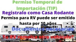 Permiso Vehicular Para Carro o Rv Para Viajar A Mexico [upl. by Ettenuj]