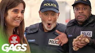 Best of Police Pranks  Just For Laughs Compilation [upl. by Ahsikram]