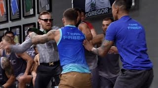 Conor McGregor and Cody Garbrandt nearly ignite a brawl [upl. by Ylloj854]