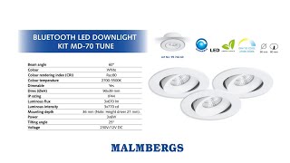 Unboxing Malmbergs MD70 Bluetooth Downlight Kit [upl. by Daly]