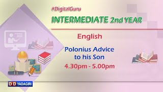 English  Polonius Advice To His Son  Intermediate Education  September 5 2020 [upl. by Aliab566]