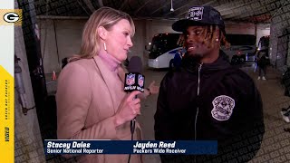 Jayden Reed on returning to his hometown of Chicago  Packers vs Bears [upl. by Nahgeam557]