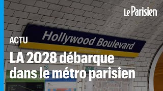 « Hollywood Boulevard » « Santa Monica » découvrez les six nouvelles stations de métro à Paris [upl. by Laenej]