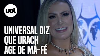 Andressa Urach age de máfé diz Universal à Justiça [upl. by Assirehc]