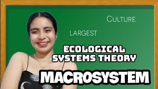 MACROSYSTEM  URIE BRONFENBRENNER 2022  Tagalog [upl. by Ihcekn]