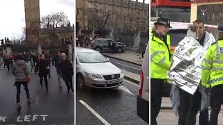 How the Westminster terror attack unfolded on video [upl. by Sillert]