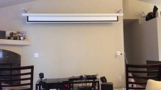 120quot projector screen installed [upl. by Atter559]