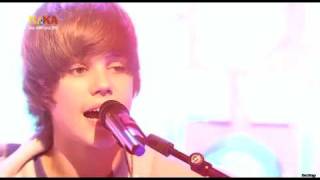 Justin Bieber singing quotOne Timequot acoustic his Best Live Performance video on youtube [upl. by Latimore]