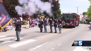 76th Annual Memorial Day Parade draws crowds to Vergennes [upl. by Lirrad]