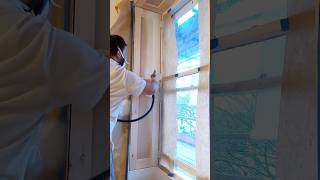 Graco 95 HVLP Spraying Shutters  Zinsser BIN asmr [upl. by Garvin]