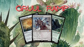 Gruul Ramp  Magic the Gathering Arena  Foundations  Pioneer Gameplay [upl. by Aihtennek639]