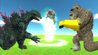 Escape From Godzilla 2000 Then Evolve To A Higher Level  Animal Revolt Battle Simulator ARBS [upl. by Derrej132]