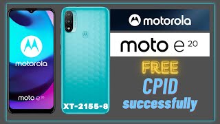 Motorola E20 IMEI Repair By 1 Click 2024  XT21558 IMEI Repair 2024 [upl. by Naimerej262]