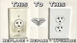 How to Replace Electrical outlet  Fast and Easy Upgrade  20amp wall plug [upl. by Muhan]