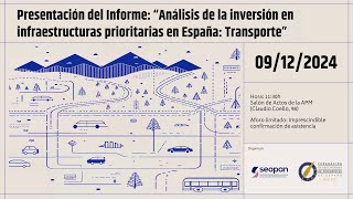 Análisis de la inversión en infraestructuras prioritarias en España Transporte [upl. by Nile]