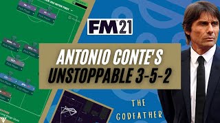 Antonio Conte UNSTOPPABLE 352 FM 21 Tactic  Lukaku amp Martinez  AMAZING  FM21 Tactics [upl. by Ahsakal]